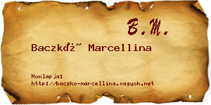 Baczkó Marcellina névjegykártya